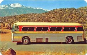 Colorado Springs CO Coach Company Bus Postcard