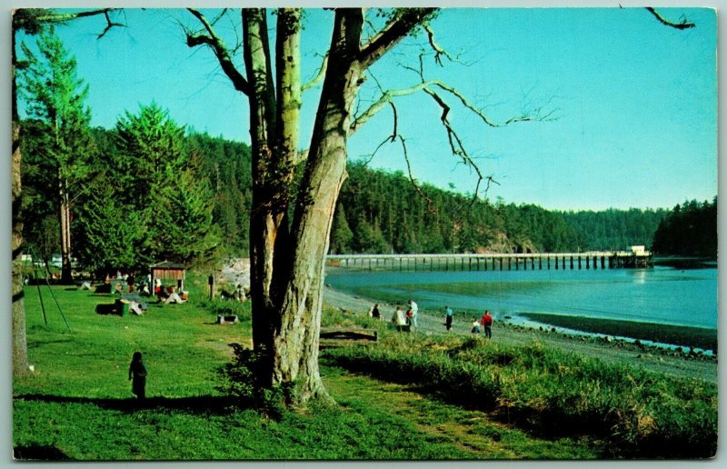 Bowman Bay Deception Pass State Park Washington WA UNP Unused Chrome