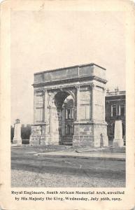 uk33241 royal engineers south african memorial arch real photo uk