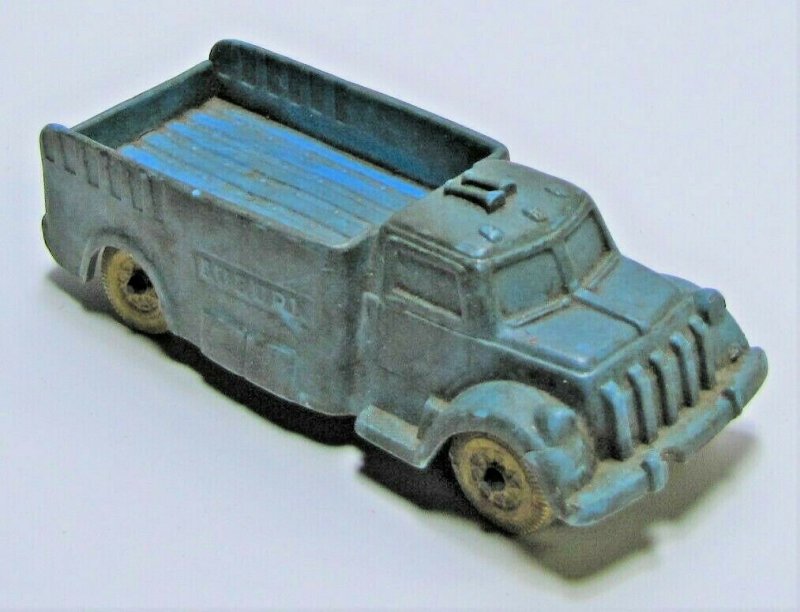 Vintage Auburn Rubber Co. Blue Cargo Toy Truck No. 508