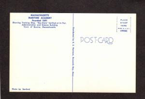 MA Massachusetts Maritime Academy Military Bourne Mass Postcard Ship Bay State