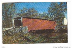 View of Old Covered Bridge, The Penna, Dutch Coutry Lancaster,  Pennsylvani...