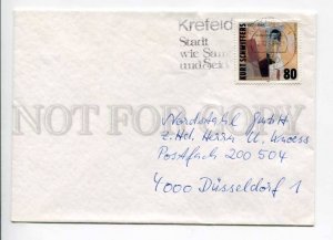 421859 GERMANY 1988 year Krefeld Stadt ADVERTISING real posted COVER