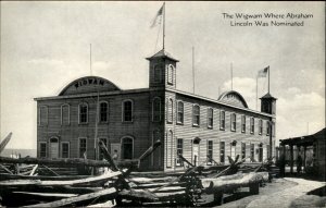 Chicago IL Lincoln Nomination Bldg Century Progress Expo Vintage Postcard