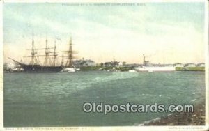 US Naval Training Station, Newport, Rhode Island, RI USA Sailboat 1910 light ...