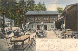 Germany Kuhstall Sächsische Schweiz Saxon Switzerland Mountains hotel restaurant