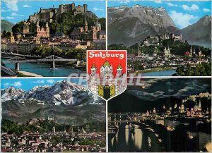 Modern Postcard Altstadt und Salzach