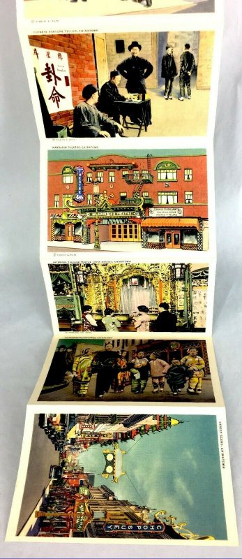 San Francisco California Chinatown Souvenir Book Folder Vintage 30s Unposted