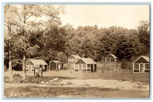 c1930's Hopkins Overnight Cabins View Andover NH RPPC Photo Unposted Postcard