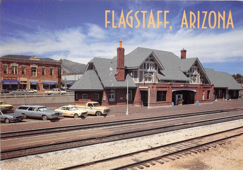 US22 USA Flagstaff Arizona train station 1991 railway station