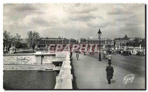 Old Postcard Paris and Wonders The bridge and the Place de la Concorde in the...