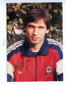 237850 FACSIMILE USSR football Soccer player Oleg Protasov DINAMO KIEV postcard