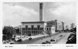 B91887 casablanca morocco l hotel de ville car voiture   africa