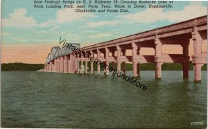 Scott Fitzhugh Bridge Crossing Kentucky Lake near Paris Tennessee Postcard PC327