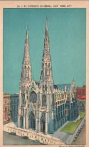 Vintage Postcard 1930's Cathedral of the Immaculate Conception Albany New York