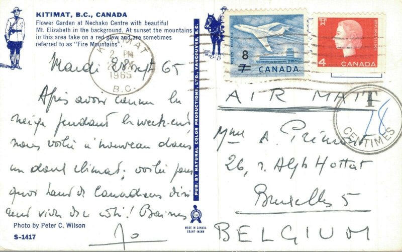 Canada Kitimat British Columbia Canada Vintage Postcard 07.94