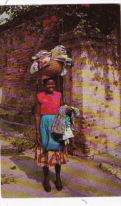 Jamaica Native Woman Selling Yard Goods