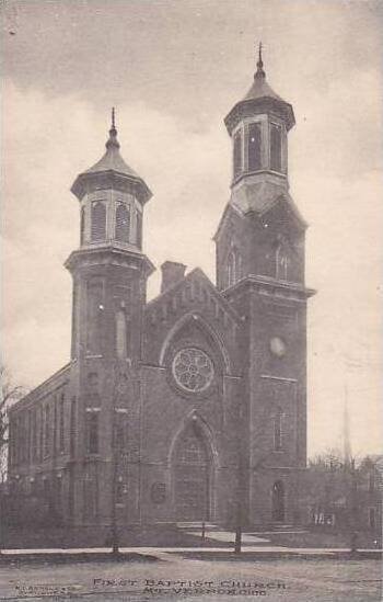 Ohio Mount Vernon First Baptist Church Albertype