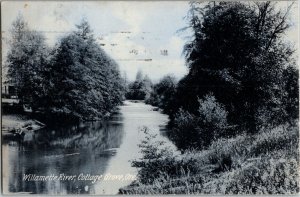 Willamette River, Cottage Grove OR Vintage Postcard J39