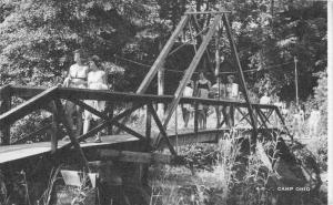 St Louisville Ohio Camp Bridge Antique Postcard K77978