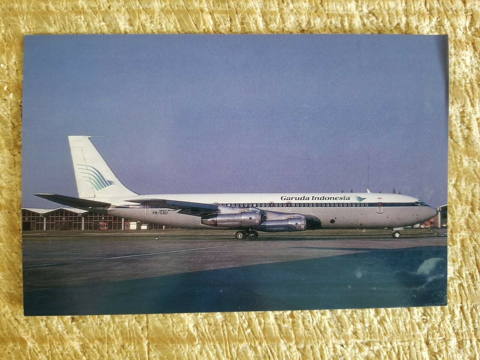 Garuda Indonesia Boeing 707-3M1C in 1990.VTG Aircraft Postcard*P51 ...