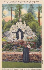 Alabama Saint Bernard Abbey Grotto Of Saint Joseph Below Brother Joseph Zoettl