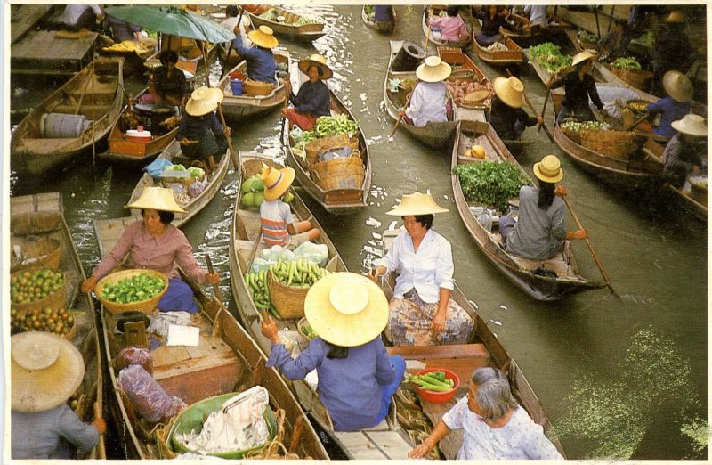 Thailand - Ratchaburi Province, Damnoen Saduak. Floating Market