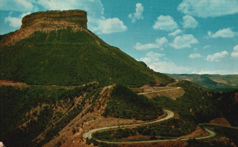 Vintage Postcard Point Lookout Entrance Highway to Mesa Verde National Park CO 