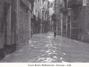 Postal (PostCard) 62424 : Corte Real y Ballesterias - Gerona