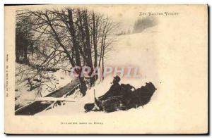 Postcard Old Customs Customs Customs in Upper Vosges snow