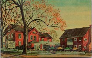Wallingford Connecticut Yankee Silversmith & Yale Motor Inn DB Postcard 