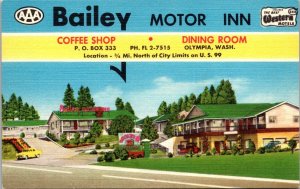 Washington Olympia Bailey Motor Inn Coffee Shop & Dining Room