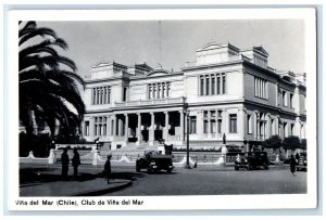c1940's Club De Vina Del Mar, Vina Del Mar Chile RPPC Photo Postcard