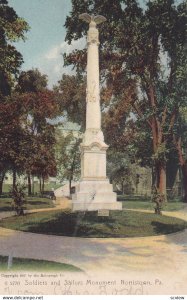 NORRISTOWN, Pennsylvania, PU-1906; Soldiers and Sailors Monument