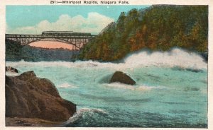 Vintage Postcard 1920's  View of Whirlpool Rapids Niagara Falls New York N. Y.