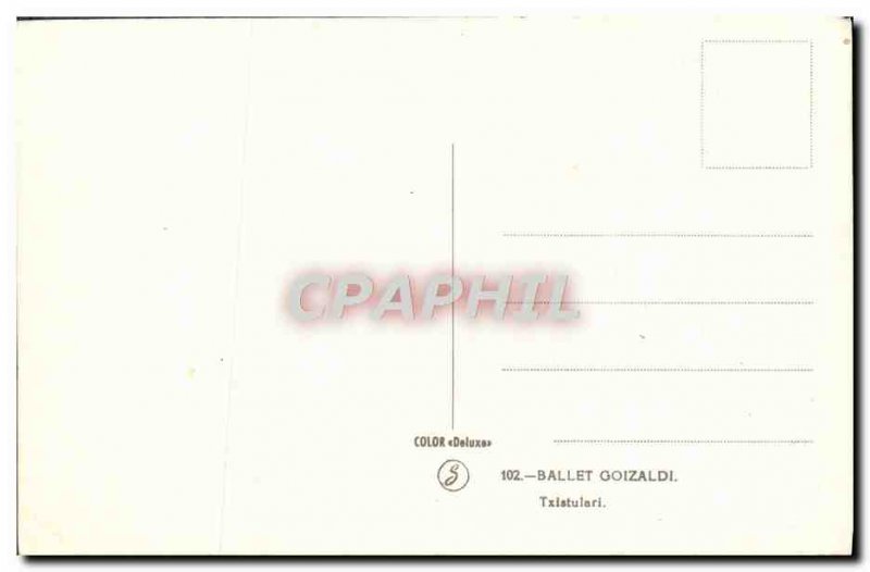 Postcard Modern Ballet Goizaldi Txistulari