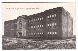 West Side High School Green Bay Wisconsin 1910c postcard