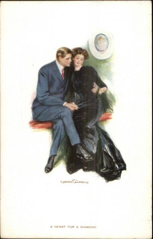 Clarence Underwood - Beautiful Woman & Man A HEART FOR A DIAMOND c1910