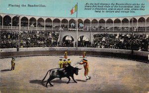 c.'10, Mexico, Bull Fighting, Placing the Banderillas,Old Postcard