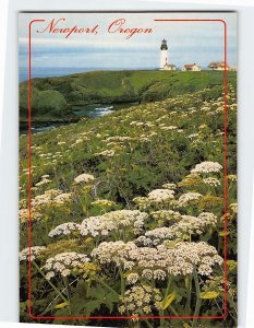 Postcard Yaquina Lighthouse Newport Oregon USA