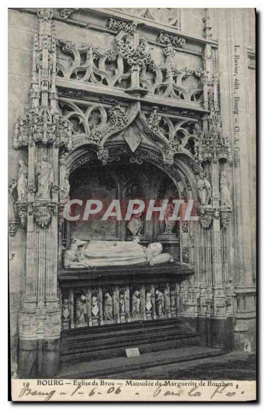 Old Postcard Brou Church Bourg Mausoleum Of Marguerite De Boubon