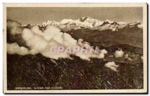 CPA Darjeeling Snows And Clouds Inde