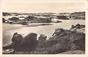 uk33431 assuan view from the cataract hotel real photo aswan egypt