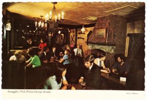 Bahamas Nassau Smugglers Pub Interior 1970s Postcard