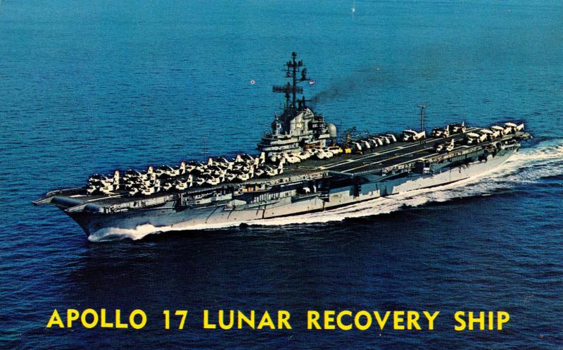 USS Ticonderoga (CVS-14). Apollo 17 Lunar Recovery Ship