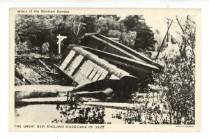 1938 Hurricane. Wreck of the Montreal Express Train
