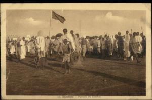 Djibouti - Fantasia du Ramdan Natives in Costume c1915 Postcard