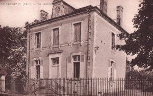 Saint Palais France Sa Mairie Mayor House Antique French Postcard