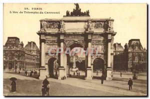 Postcard The Old Paris Arc de Triomphe du Carrousel