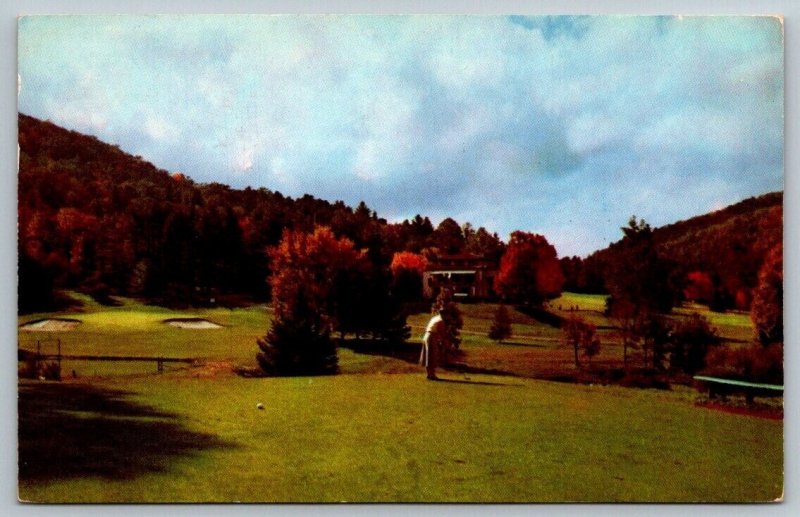 Vintage The Homestead Golf Course Postcard - Hot Springs, Virginia - 1957